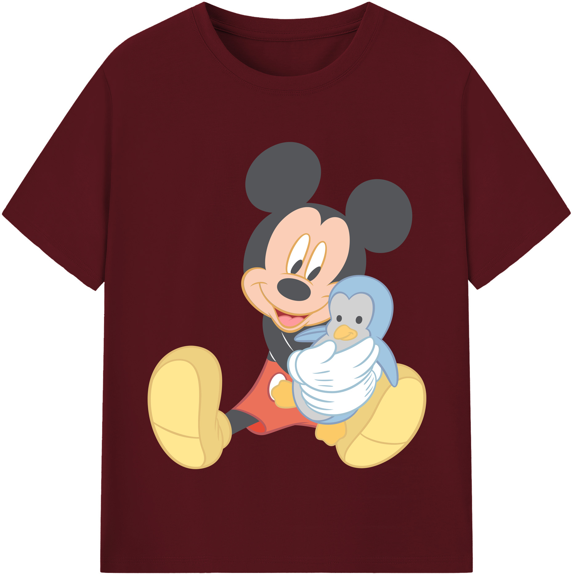 （画像用） ミッキーマウス Mickey Mouse 綿100％半袖Tシャツ（フロントプリント）